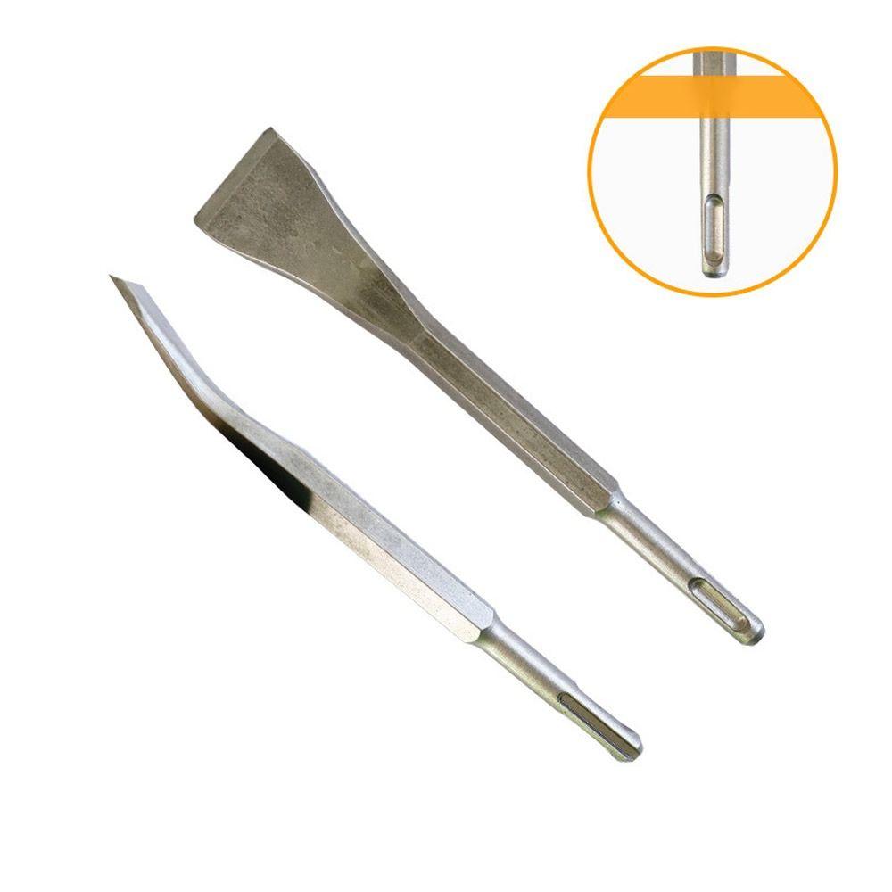 Изогнутая плоская зубило с локтевой головкой, стальная электрическая дрель-перфоратор, ударная дрель-перфоратор для кирпича