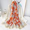New Four Seasons Available New Silk Large Size Thin Outer Wear Neck Protection Scarf Sunscreen Warm Beach Towel For Women