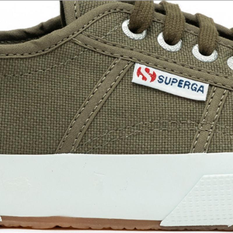 Superga 2750 Стираный хлопок Зеленый Шервуд S8125cwakr