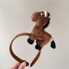 Pony Plush Hair Hoop Cartoon 2026 New Year Headband Cute New Year Headpiece  New Year Dress Up