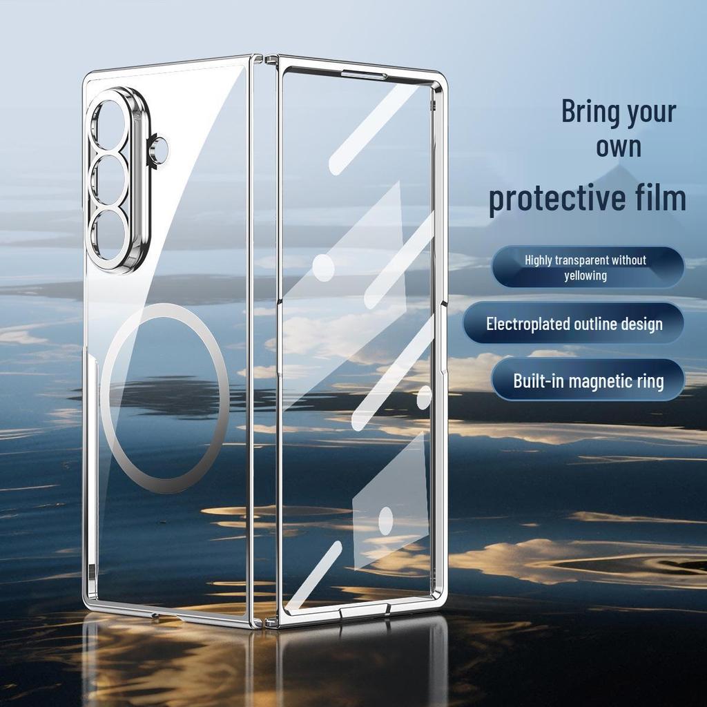 Samsung Z Fold7 Case: High-Transparency, Anti-Drop, Magnetic Film-Integrated Protective Cover