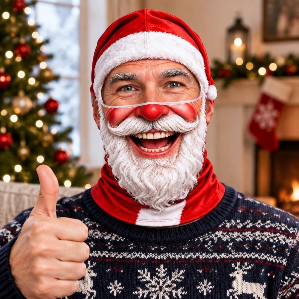 Full Coverage Old Man Balaclava Face Mask Breathable Eye Hole Winter Mask Cover For Men Woman