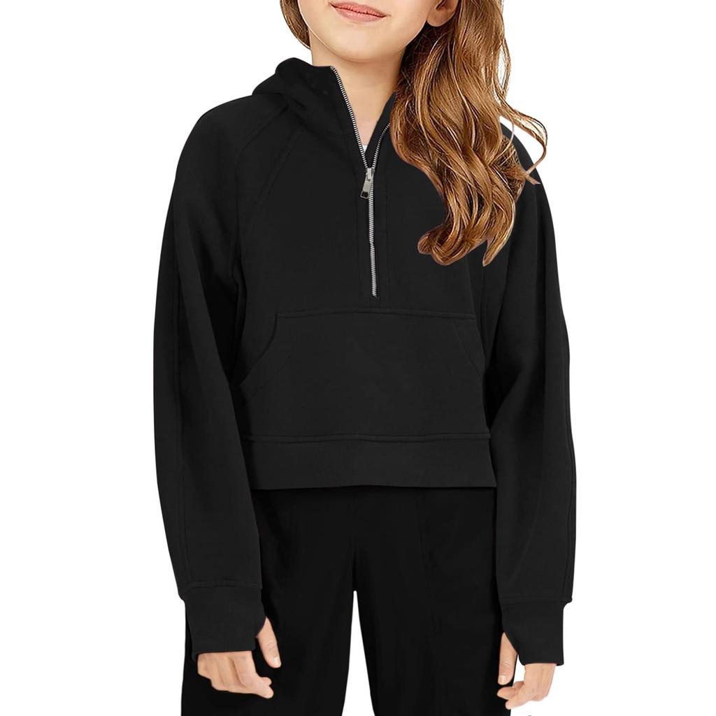 Boys Girls Children's  Loose Solid Color Shirt Sweatshirt Tops