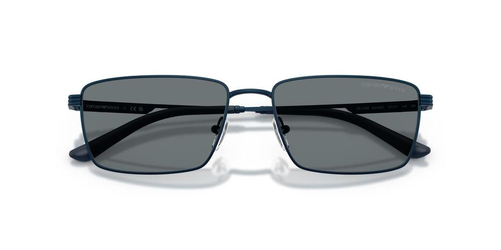 Солнцезащитные очки EMPORIO ARMANI МЕТАЛЛИЧЕСКИЕ СИНИЕ ТЕМНЫЕ 34248057 0EA2169, СИНИЙ, 57 мм,
