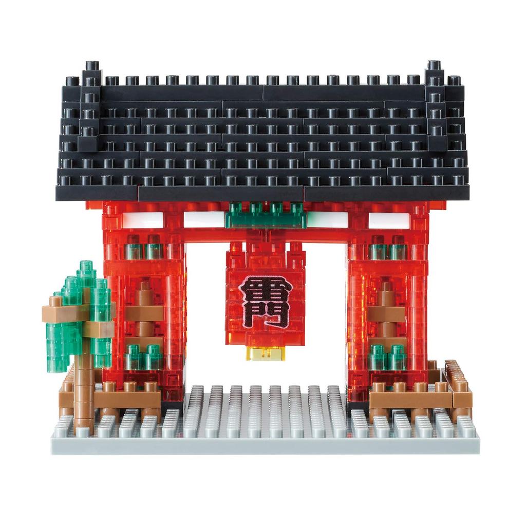 Kawada Nanoblock 10-летний юбилей Каминаримон Прозрачная версия. NBH_007R