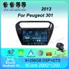 Android 14 Автомобильное радио Carplay Auto для Peugeot 301 для Citroen Elysee 2013 WIFI+4G Мультимедиа 360 Камера Плеер 2Din Стерео Видео
