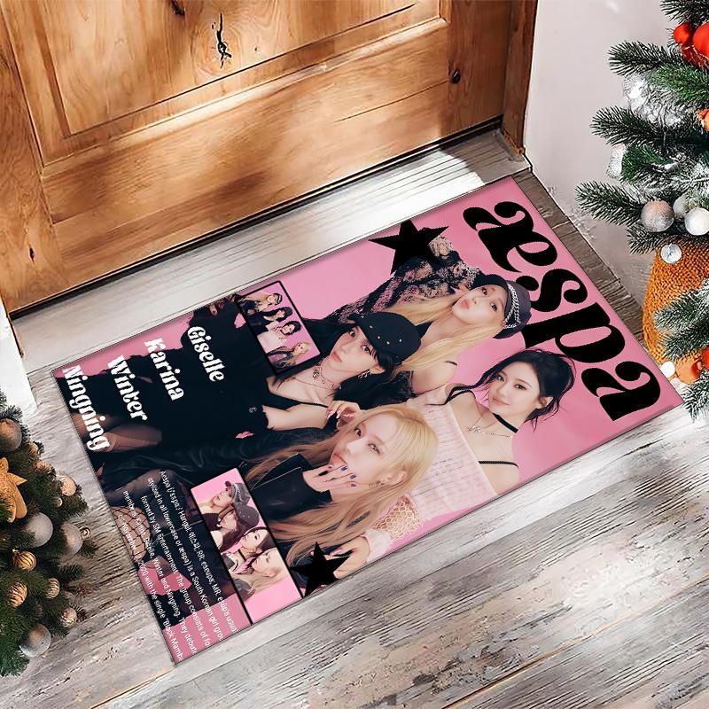 Soft Crystal Velvet Floor Rug,aespa Anti Slip Decorative Carpet, Plush Area Mat For Indoor Home Decoration