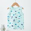 Children's Summer Cartoon Print Cotton Vest - Sleeveless A-Type Top for Boys and Girls