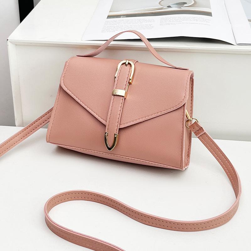Small Bag Women's Solid Color Small Square Bag New Fashion Niche Casual Shoulder Messenger Bag