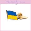 Exquisite Handmade Ukraine Uk Metal Flag Brooch For All Occasions