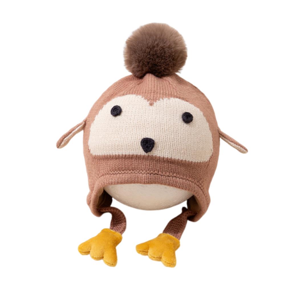 Penguin Cartoon Beanie Caps Kawaii Winter Pullover Hats Fashion Knitted Warm Hat Infant