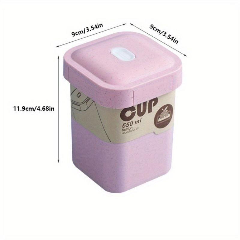 550 мл герметичная суповая чашка с крышкой, офисная банка для супа, можно использовать в микроволновой печи и переносить