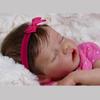 Cute 18 Inch Reborn Dolls Twin A Full Vinyl/Cloth Body Newborn Babies Doll with Closed Eyes Real Looking Reborn Toddler Girl Dolls Kid's Birthday Gift