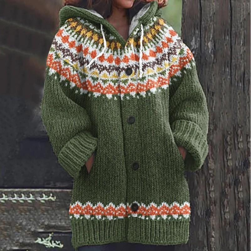 Halloween Animal 3D Print Hooded Cloak Coat Womens Streetwear Casual Long Cardigan
