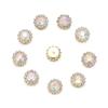 DIY Craft Hat Accessories Flower-shaped Rhinestone Buttons Clothes Decoration Crystal Glass Stone