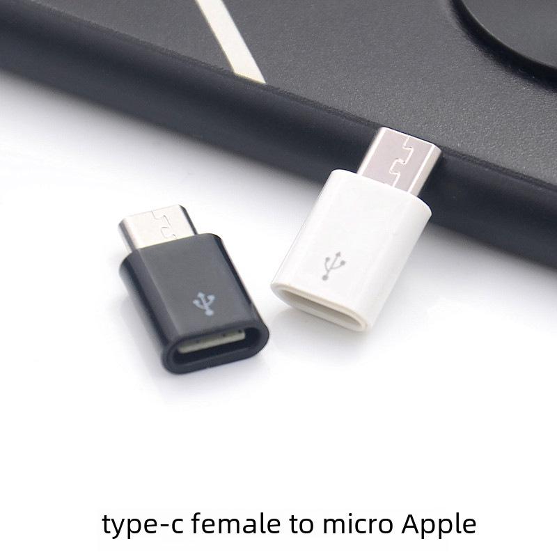 Адаптер Type-C — Micro USB для зарядки и передачи данных Android и iPhone