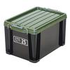 JEJ Astage Storage Box X Series NT #25 Black Green Disaster Preparedness Width 29.5cm Depth 44cm Height 26cm Made Japan Stackable