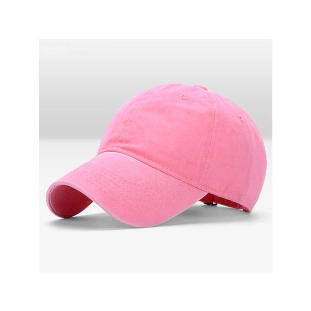 High Quality Red Washed Denim Hat For Men Women Snapback Hip Hop Caps Outdoor Sports Plain Summer Baseball Cap Casquette