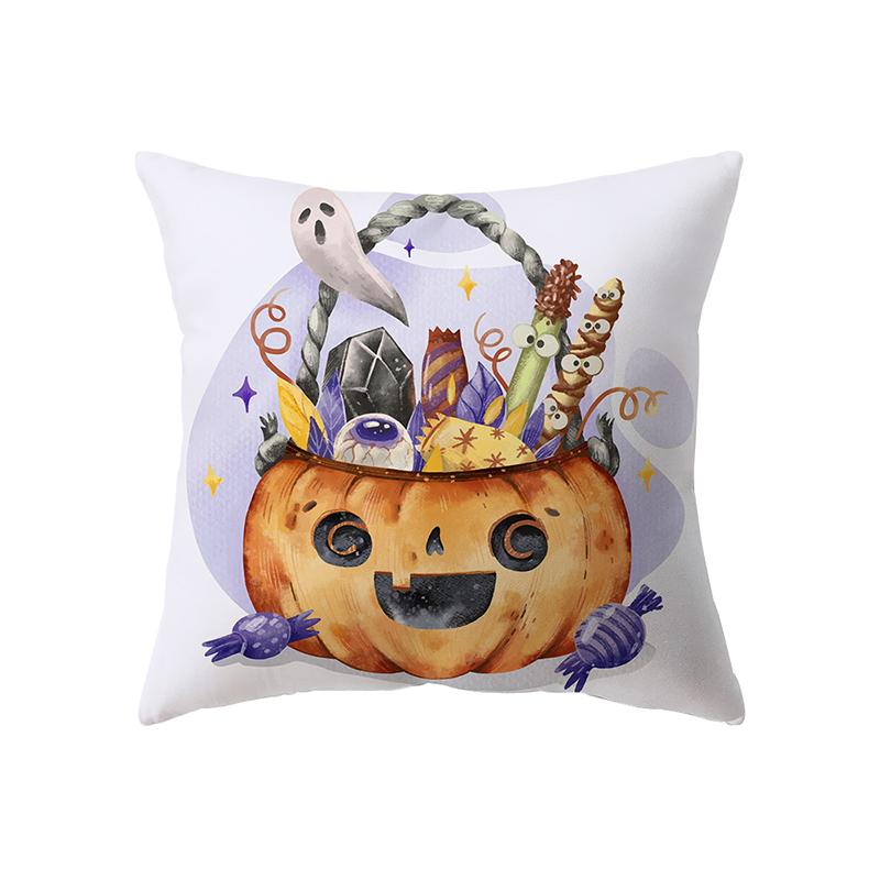 Подушка с принтом тыквы на тему Хэллоуина, чехол для дивана, праздничный подарок, украшение для вечеринки, домашний декор