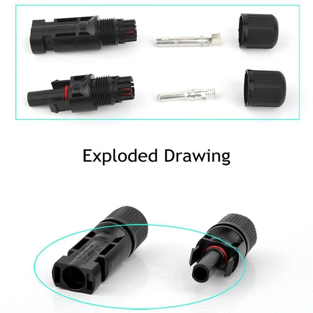 5 пар водонепроницаемых солнечных коннекторов с 2 ключами, солнечный фотоэлектрический коннектор, коннектор для солнечной панели