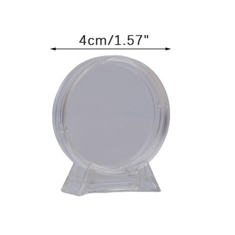 Прозрачный держатель для монет, капсульный футляр, коробка для хранения с подставкой для коллекционных медалей, коллекция монет, товары для дома