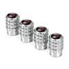 SPZS3 4pcs Aluminium Car Tire Valve Stems Caps Gear-shaped-Valve For Ford Focus 2 mondeo mk3 f150 fusion mustang MK7 Auto Accessories