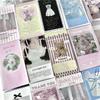 30 листов, милая модная наклейка для студентов, милый кружевной бант, балетная наклейка с изображением кота, канцелярские принадлежности, DIY Декор, наклейка для скрапбукинга и журнала