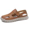 2026 sandals men's summer breathable bag head hole shoes hollow soft sole sports driving beach wading sandals 2506
