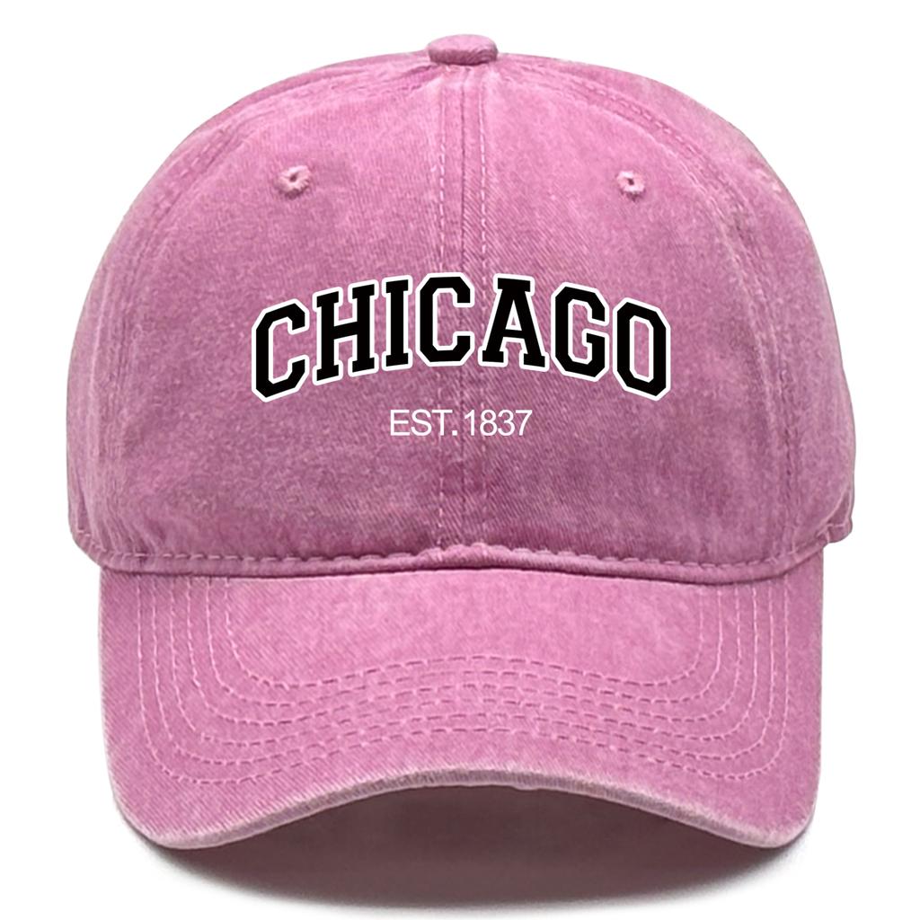 Unisex CHICAGO Snapback Baseball Hat America City Adjustable Man's Cap Trendy Retro Baseball Cap One Size Fits All