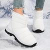 2025 New Winter Snow Boots Medium Tube Waterproof, Non-slip and Warm Women's Cotton Shoes Thick-soled Piled Thickened Cotton Boots Large Size