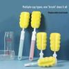 High-Density Sponge Baby Bottle & Nipple Brush Replacement Set