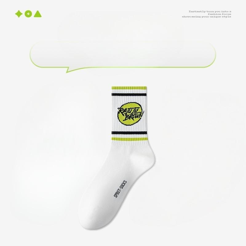 Men's Spring and Autumn Sports Basketball Deodorizing Cotton Socks