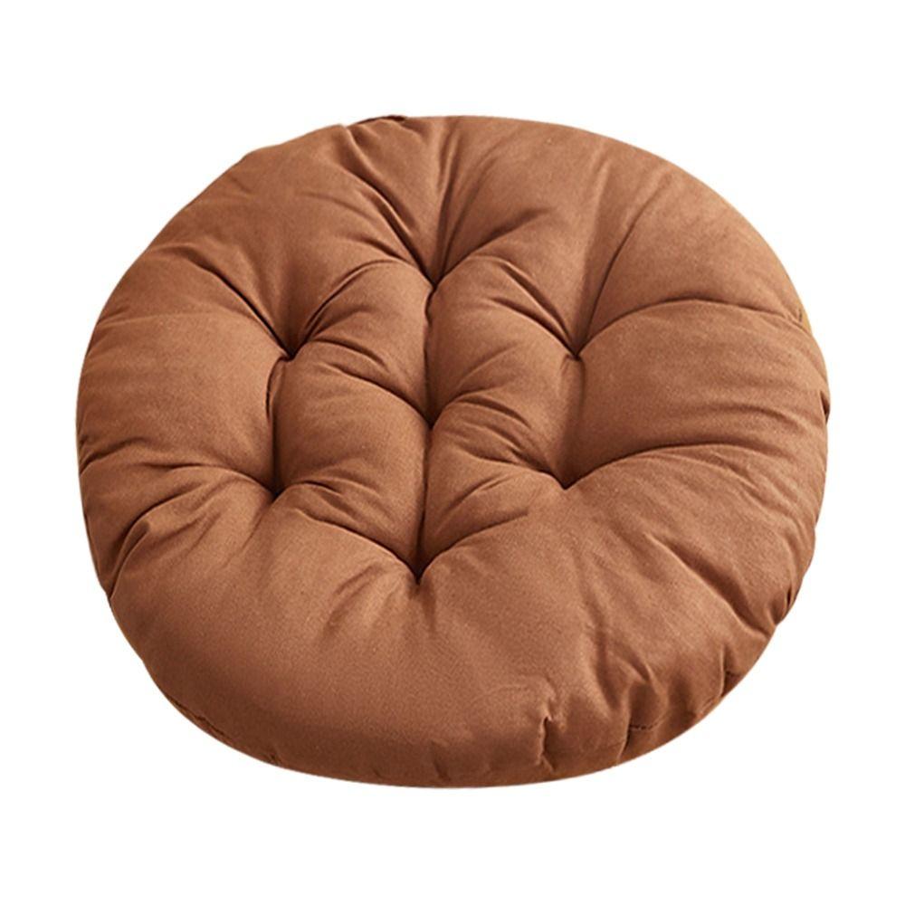 Nap Pillow Chair Cushion Solid Color Round Cushion Durable Tatami Mat Winter