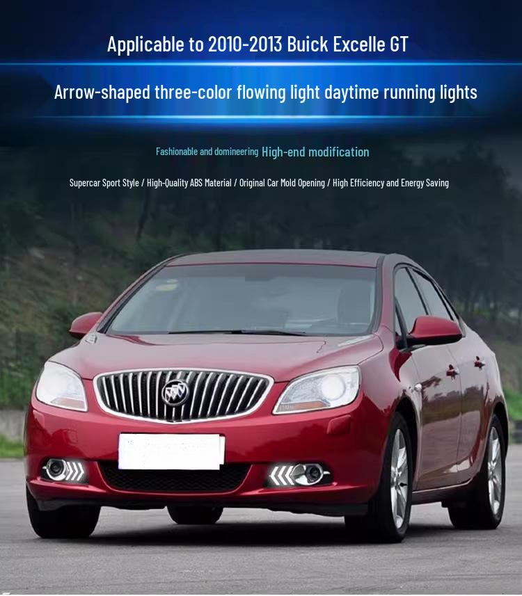 LED DRL Turn Signals for 2010-2013 Buick Excelle GT Fog Light Mod