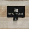 ISSEY MIYAKE 90-е годы Старая полосатая рубашка с коротким рукавом L Специальное крыло Мужская Б/У