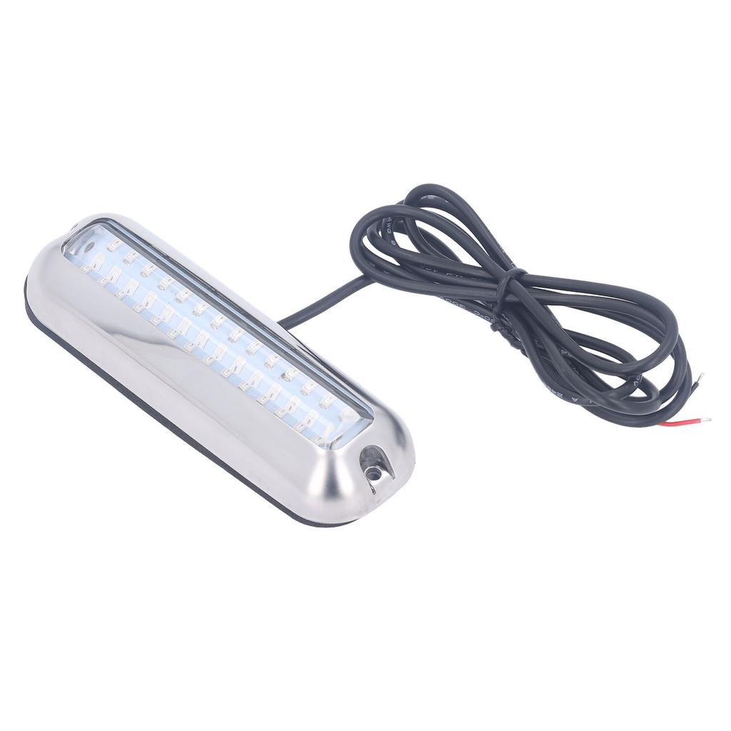 Underwater Boat Lights IP68 Waterproof 42 LED Beads 125 degrees Wide Angle Highlight Marine Light Lamp DC10‑30V Blue