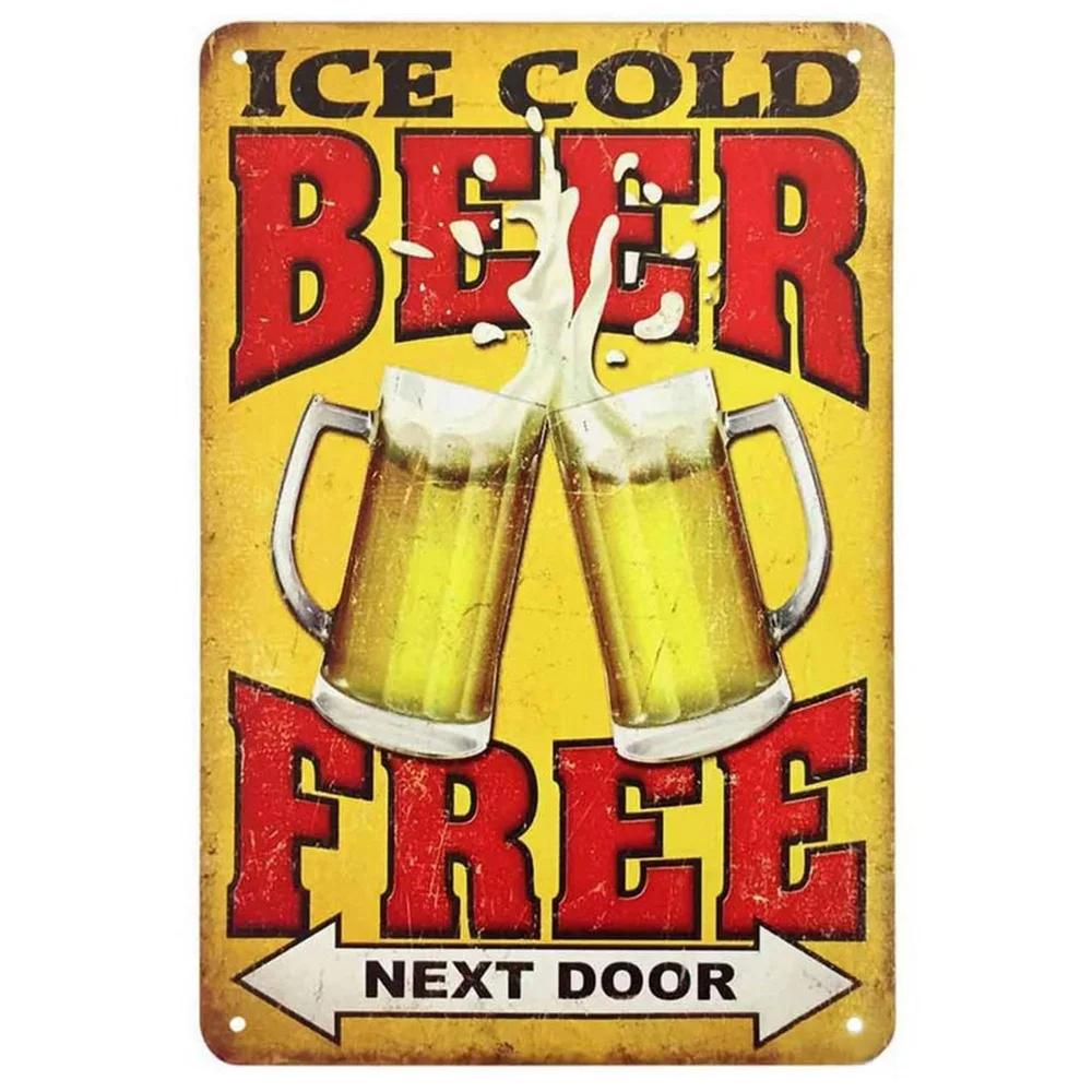 I Beleive In Have Another Beer Metal Tin Signs Posters Plate Wall Decor for Bars Man Cave Cafe Clubs Retro Posters Plaque