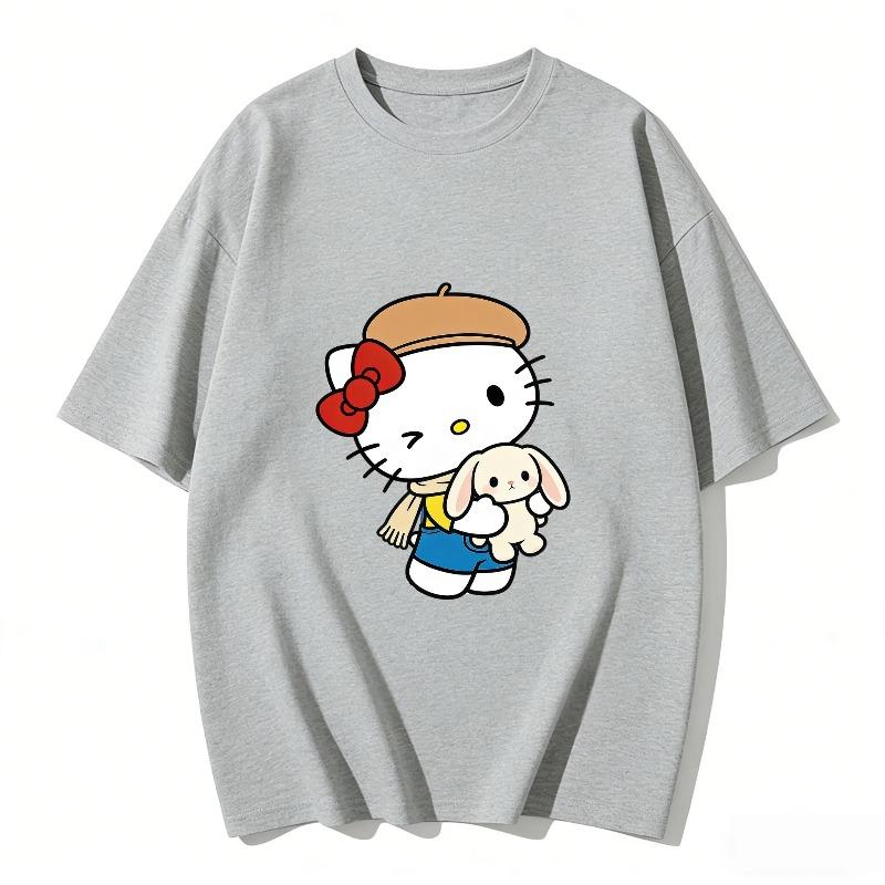 Womens Cartoon Printed Short Sleeve Cotton Women Tshirt 21st Century Style 2026 Summer Y2K Top Casual Fashion Womens Tshirt