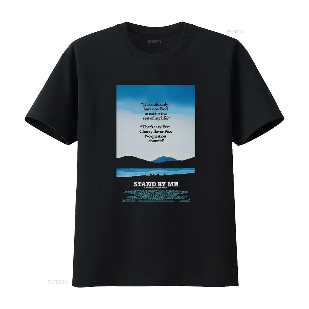 Stand By Me s Comedy Movie Film Vintage Poster v T Shirt vintage Washed Casual homme Stretched designer clothes