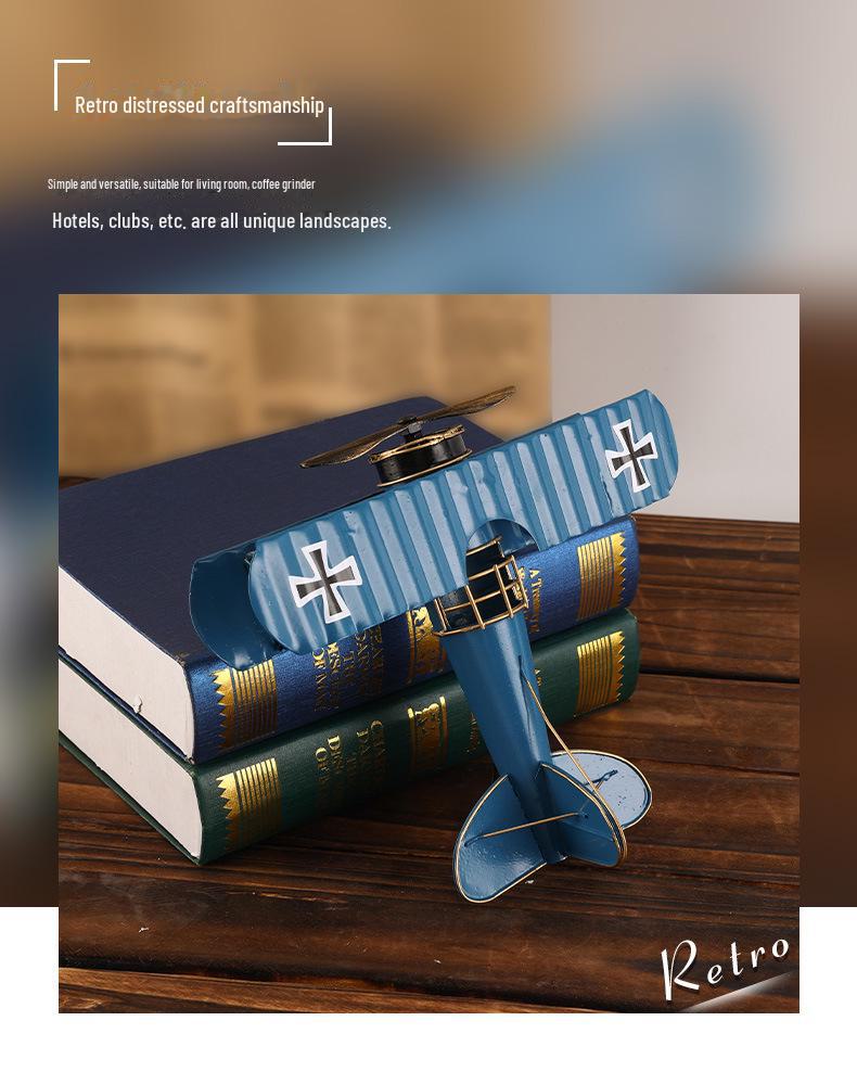 Creative WWII Retro Metal Airplane Model - Office Decoration and Gift