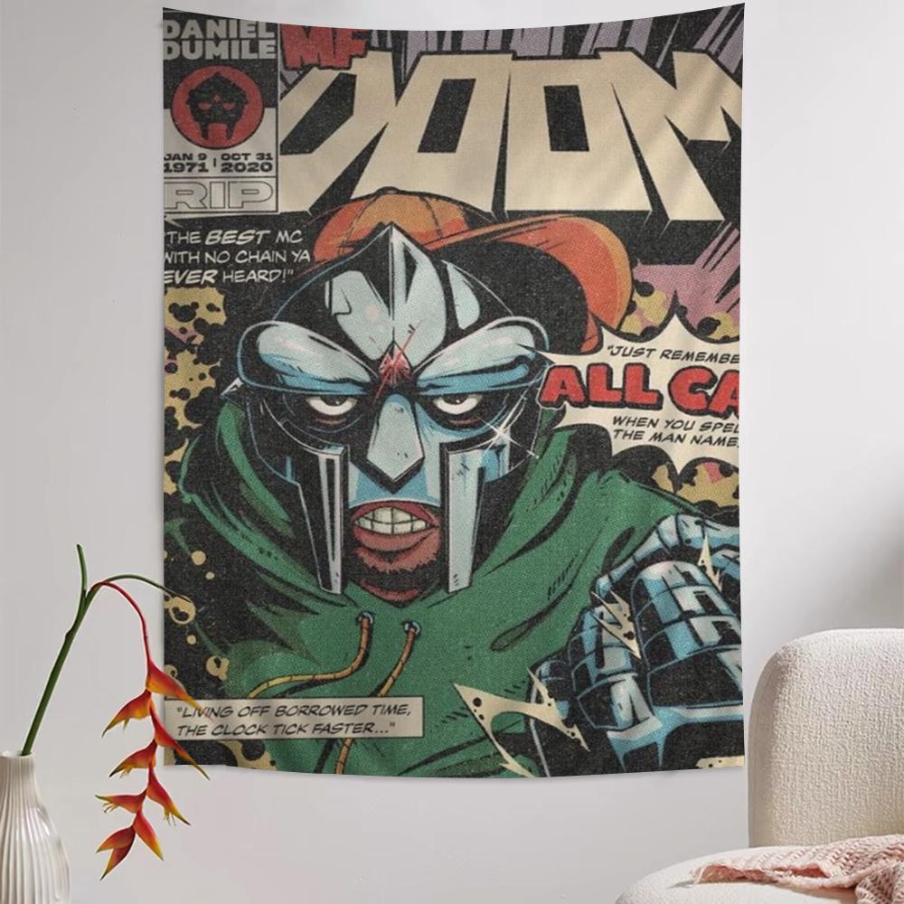 MF DOOM Сделай сам Настенный гобелен Подвесной Таро Хиппи Настенные ковры Общежитие Домашний декор