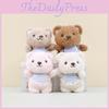 Cute Pp Cotton Filled Bear Keychain Plush Toy Ideal Gift Bag Accessory