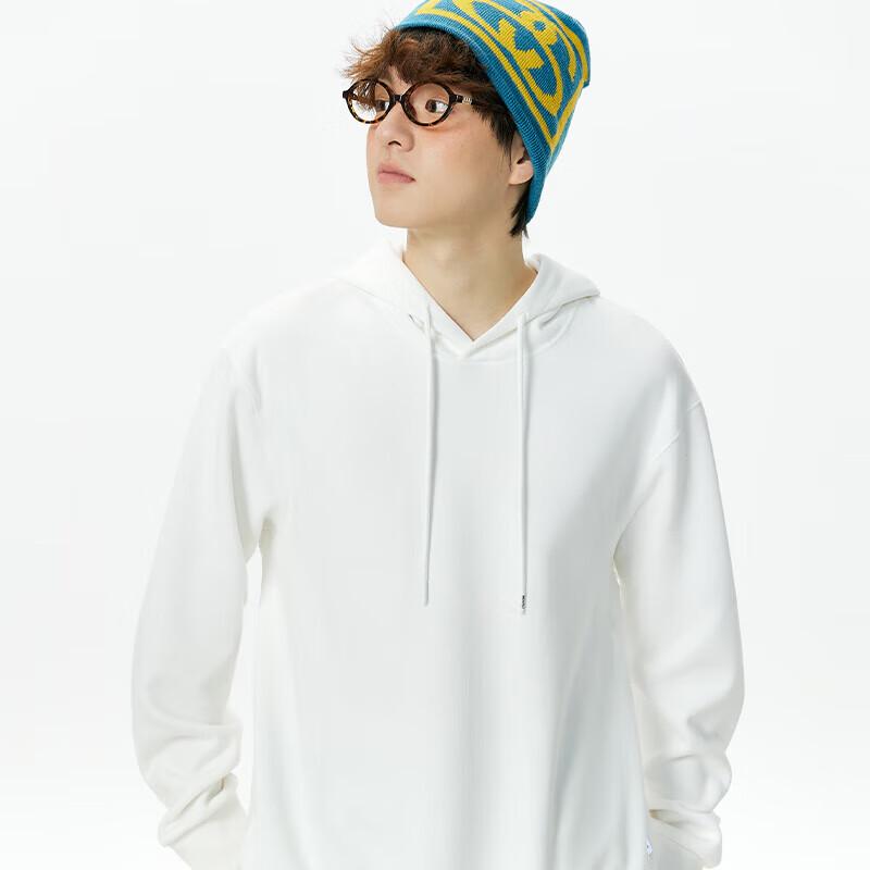 MINISO Men's Heavyweight Panda Badge Pullover Hoodie