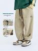 Kids' Windproof Woven Cuffed Casual Pants - 2025 Autumn Korean Style