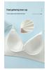 Breathable Seamless Bra: Semi-Fixed Cups, No Underwire, Side Bust Support, Integrated Lifting for Small Breasts.