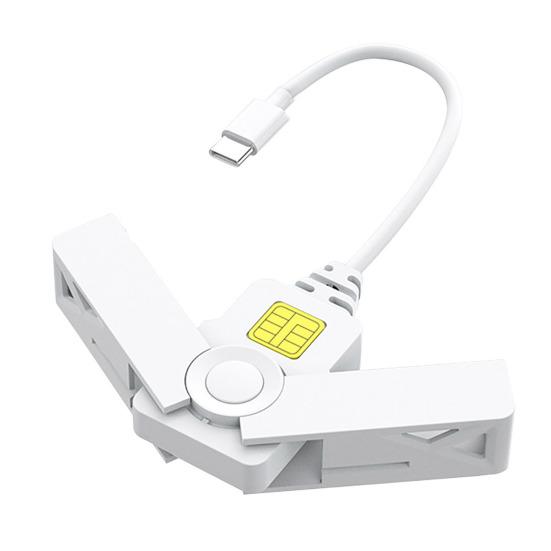 Смарт-кард-ридер Type-C USB 2.0 Plug-and-Play кард-ридер для Windows Портативный считыватель банковских чип-карт Легкий считыватель CAC ID-карт