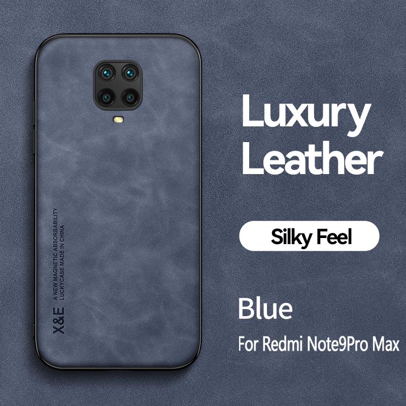 Для чехла Redmi Note 9 Роскошный магнитный держатель для автомобиля Пластина Чехол для телефона Для Xiaomi Redmi Note 9S 9 Pro Max PU кожа Мягкая задняя крышка
