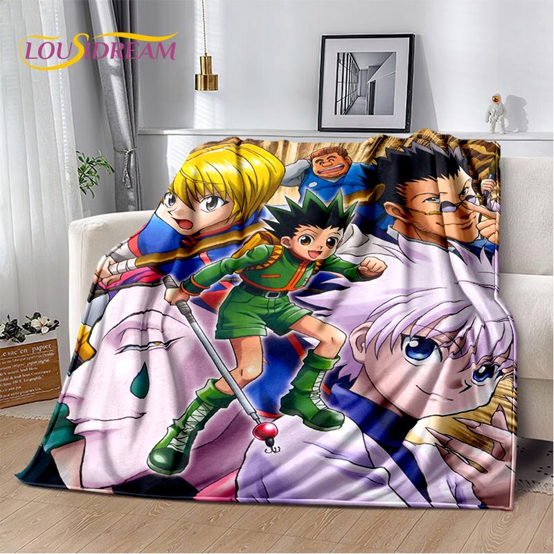 HxH Аниме Hunter×Hunter Мультфильм Мягкое Фланелевое Одеяло для Кроватей Спальни Дивана Пикника, Плед для Покрытия Наружного Отдыха Дневного Сна