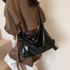 With Pendant Hobo Bag Korean Style Women's Handbag Simple PU Leather Shoulder Bag  Lady