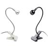 USB Rechargeable Clip-on Desktop LED Light Computer Reading Lamp with Button
